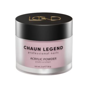 Chaun Legend Acrylic Powder> 2oz Long Lasting Salon Quality> Bubble Free> Self Leveling Professional Manicures> Fake Nails> Carving & Extensions> Sweet Serenity