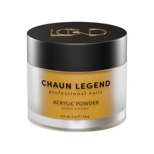 Chaun Legend Acrylic Powder> 2 Oz Long Lasting Salon Quality> Bubble Free> Self Leveling Professional Manicures> Fake Nails> Carving & Extensions> Hazel Eyes
