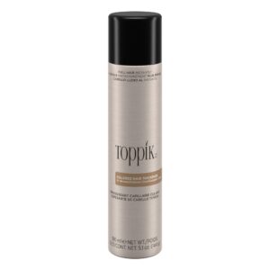 Toppik Colored Hair Thickener, Light Brown, Volumizing Root Touch Up Concealer Hair Color Spray, Colored Spray for Root Touch Up, Cover Up, Hair Thickening, Hair Building Fiber Spray, 5.1oz Spray