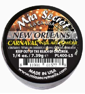 Mia Secret Nail Art Powder Carnaval Collection – .25 oz (New Orleans)