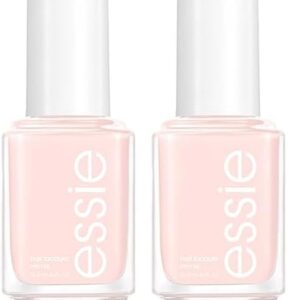 essie Salon-Quality Nail Polish, 8-Free Vegan, Sheer Pale Pink, Ballet Slippers, 0.46 fl oz (Pack of 2)