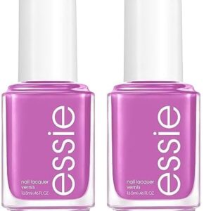 essie Salon-Quality Nail Polish, 8-Free Vegan, Bright Purple, Play Date, 0.46 fl oz (Pack of 2)