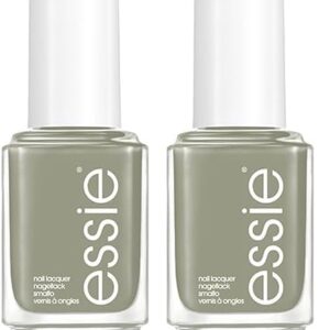 essie Salon-Quality Nail Polish, 8-Free Vegan, Swoon in the Lagoon, Neutral khaki, Natural Connection, 0.46 Ounce (Pack of 2)