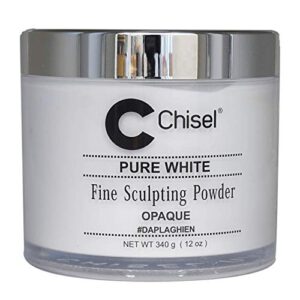 Chisel (Dap La Ghien – 100% Pure Nail Sculpting Powder – Pink & White Collection – 12oz (PURE WHITE)