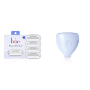 Billie Women’s Razor Refill Blades 5-Blade Cartridges 4 count & Billie 5-Blade Women’s Razor Travel Case