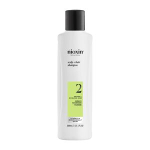 Nioxin Scalp + Hair Thickening System 2 Shampoo| For Natural or Untreated Hair with Progressed Thinning |With Niacinamide and Biotin |10.1 Fl oz.