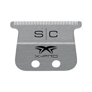 StyleCraft Replacement Fixed Stainless Steel X-Pro Wide Hair Trimmer Blade