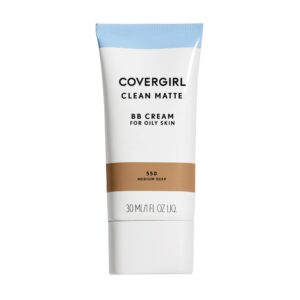 COVERGIRL – Clean Matte BB Cream, Oil-Free, Long-Lasting, Sensitive Skin, Lightweight, 100% Cruelty-Free