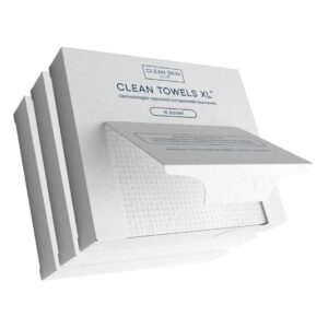 Clean Skin Club Clean Towels XL™, 100% USDA Biobased Face Towel, Disposable Face Towelette, Eczema Association Accepted, Makeup Remover Dry Wipes, Ultra Soft (30 Count (Pack of 3))
