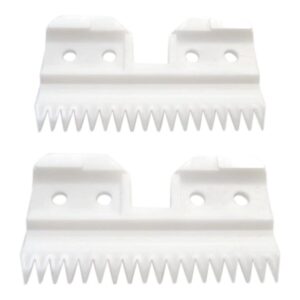 2023 Upgraded Professional Replacement Blade Cutter for Oster Fast Feed, 18 Teeth Ceramic Moving Blade 2pcs