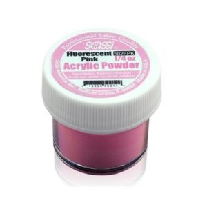 1/4 Ounce Fluorescent Pink – Acrylic Powder by Sassi for Beautiful Nails