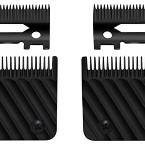 FX603B Black Graphite Fade Replacement Blades compatible with BaBylissPRO Barberology Replacement Clipper fade Blades FX870/FXF880/FX810/FX825/FX673N,2 Pcs