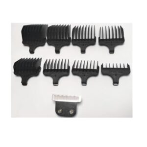 DBLCAST [Shaving Heads] 1X Razor T-Blade +8X Hair Clipper Comb #1- #8,1/8"-1",3-25mm Replacement Compatible with for Wahl 9816-200 9818L 9837 9854 9854L 9894 9884 [Easy to Replace]
