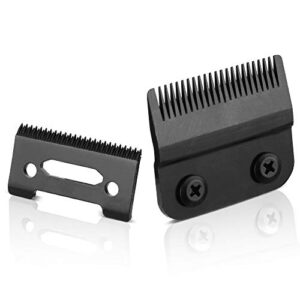Professional Adjustable Clippers Blades, Carbon Steel Hair Trimmer Replacement Blade for Wahl 8148, Wahl Senior cordless Clipper, Wahl Magic clipper, Pack of 2 (Black)