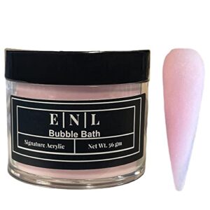 E | N | L Acrylic Nail Powder: Bubble Bath: Powder Polymer Extensions> DIY Art> No Bubbles> Long-Lasting> Chip Resistant> Nude Pink> Jar> Light Cover Professional or Beginner Powder> 2.0 Ounce