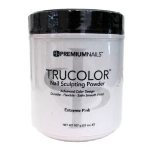 Premium Nails – Acrylic Nails Tru-color powder -32oz/907g – (EXTREME PINK)