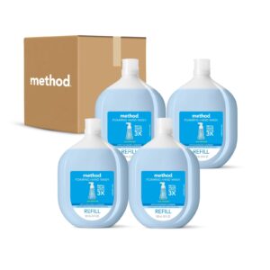 Method Foaming Hand Soap Refill, Sea Minerals, Recyclable Bottle, Biodegradable Formula, 28 fl oz (Pack of 4) (Packaging May Vary)
