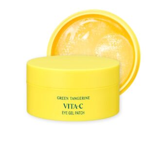 GOODAL Green Tangerine Vitamin C Moisturizing Eye Patch | 5-minute, Hydrating Gel Patch (60 sheets) (2024 Advanced Version)