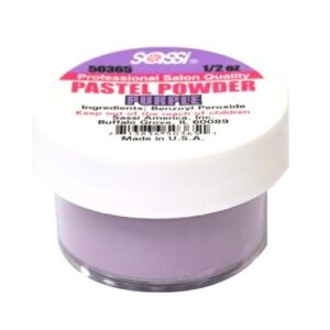 1/2 Ounce Purple – Pastel Powder by Sassi for Beautiful Nails