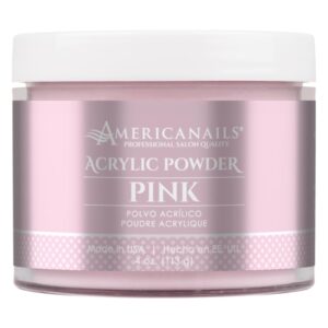 Americanails Nail Acrylic Powder – Professional Acrylic Nail Powder – Self-Leveling Acrylic Powder – Pair with Monomer Acrylic Nail Liquid – Perfect for Acrylic Nails – Pink Acrylic Powder 4oz