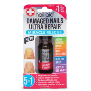 Nail-Aid – 5-in-1 Damaged Nails Multi-Repair for Fingernails or Toenails