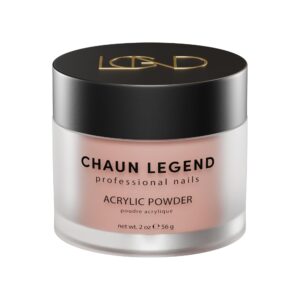 Chaun Legend Acrylic Powder> 2 Oz Long Lasting Salon Quality> Bubble Free> Self Leveling Professional Manicures> Fake Nails> Carving & Extensions> Melted Honey