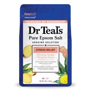 Dr Teal’s Pure Epsom Salt, Stress Relief with Essential Oils, 3 lbs