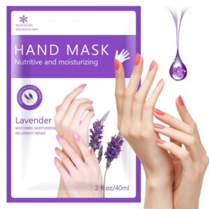 AM99 Relaxing Hand Masks> Moisturizing Whitening Lavender Oil Extracts Hand Care> Melatonin + Lavender Extract Deep Moisturizing 100% Vegan & Cruelty-Free for Dry Hand Spa Masks> Hand Treatment Mask