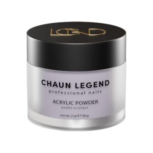 Chaun Legend Acrylic Powder> 2 Oz Long Lasting Salon Quality> Bubble Free> Self Leveling Professional Manicures> Fake Nails> Carving & Extensions> Stormy Violet