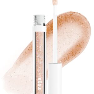 wet n wild MegaSlicks Lip Gloss, Ultra-Glossy, Vitamin-E Enriched, Ultra-Gloss High Shine Moisturizing, Cruelty-Free & Vegan – Crushed Diamonds