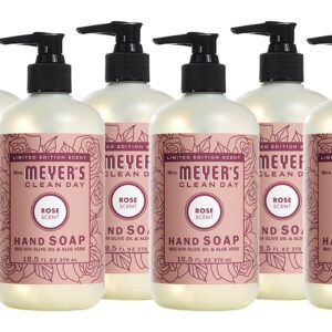 MRS. MEYER’S CLEAN DAY Liquid Hand Soap,Rose 12.5 Oz, (Pack – 6)