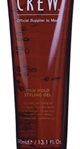 American Crew Men’s Hair Gel, Firm Hold, Non-Flaking Styling Product, 13.1 fl oz