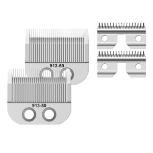 Adjustable Medium Blade Compatible with Oster Fast Feed 076023 and for Salon Pro Clippers 076830 Blades Replacement,2 Pack