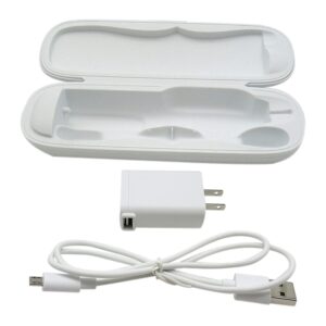USonline911 Premium Travel Charger Case w/AC Charer + USB Cable for Philips EasyClean HX65XX HX6511