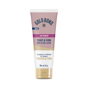 Gold Bond Age Renew Tight & Firm Body & Face Lotion with Proteins & Lipids, Skin Firming Lotion for Women & Men With Aging, Dry Skin, 8 oz.