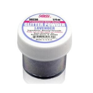 1/4 Ounce Lavender – Glitter Acrylic Powder by Sassi for Beautiful Nails