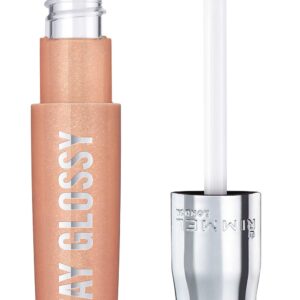 Rimmel Stay Glossy Lip Gloss – Non-Sticky and Lightweight Formula for Lip Color and Shine – 120 Non-Stop Glamour, .18oz