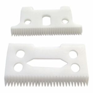 2-Hole Ceramic Blade Replacement T blade & W blade Clipper Blades for WAHL Professional: Super Taper, Super Taper II. Icon, Pro Basic, and Taper 2000