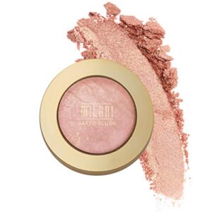 Milani Baked Blush – Rosa Romantica (0.12 Ounce) Vegan, Cruelty-Free Powder Blush – Shape, Contour & Highlight Face for a Shimmery or Matte Finish