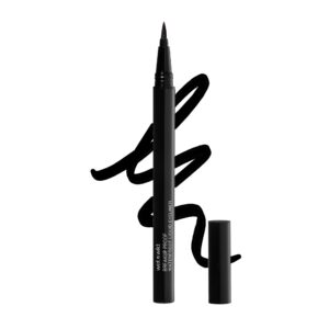 wet n wild Mega Last Breakup Proof Liquid Eyeliner – Ultra-Fine Brush, Waterproof, 16-Hour Long-Lasting Wear- Cruelty-Free & Vegan – Black