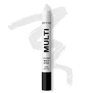 wet n wild Color Icon Cream Eyeliner Eyeshadow Multi-Stick, Moisturizing, Nourishing Velvety Cream-to-Powder Buildable & Blendable Formula, Cruelty-Free & Vegan – White Pearl