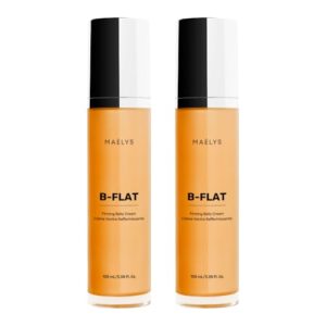 MAËLYS Cosmetics B-FLAT Belly Firming Cream – Stretch Mark Tightening Belly Cream – 2 Pack
