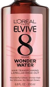 L’Oreal Paris Elvive 8 Second Wonder Water Lamellar, Rinse out Moisturizing Hair Treatment for Silky, Shiny Looking Hair, 6.8 FL; Oz