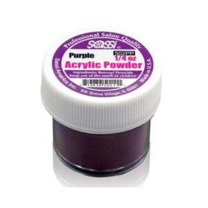 1/4 Ounce Purple Acrylic Powder by Sassi for Beautiful Nails