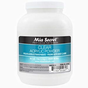 Mia Secret Acrylic Powder – 5 LBS (Clear)