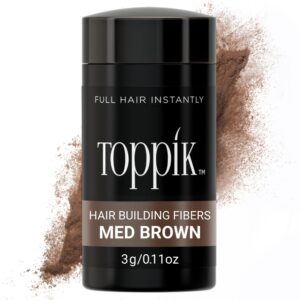 Toppik Hair Building Fibers, Instantly Fill in Thinning Hair for a Fuller, Thicker Look, Natural Keratin Formula for Men & Women, 9 shades and 4 size options