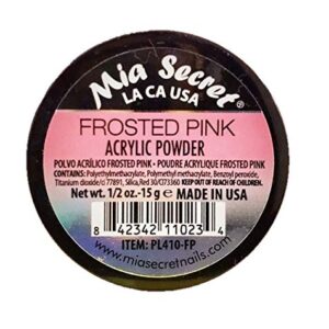 Mia Secret Professional Nail System Acrylic Powder .5 oz – Frosted Pink