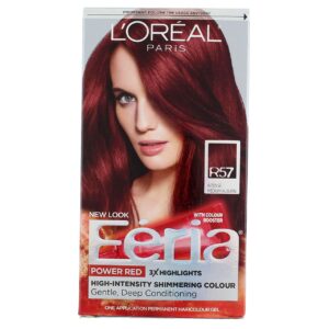 L’Oreal Paris Feria Permanent Haircolor, R57 Intense Medium Auburn 1 ea (Pack of 3)