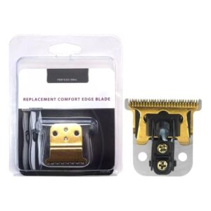Stainless Steel Cut Blade (Gold), T Style Shape Hair Clipper Blade for D7#32655 D8#32400,for Andis Slimline Pro Li D7/D8