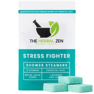 Stress Fighter Shower Steamers Aromatherapy with Essential Oils, Made in the USA Shower Bombs, Shower Bomb Aromatherapy, Relaxing Gifts for Women, Spa Day Gift, Mothers Day Gift